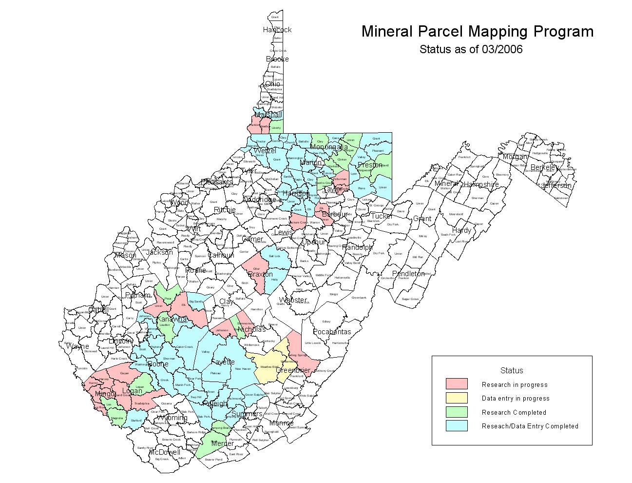 wvgis.wvu.edu /data/statusGraphics/Tax Maps/